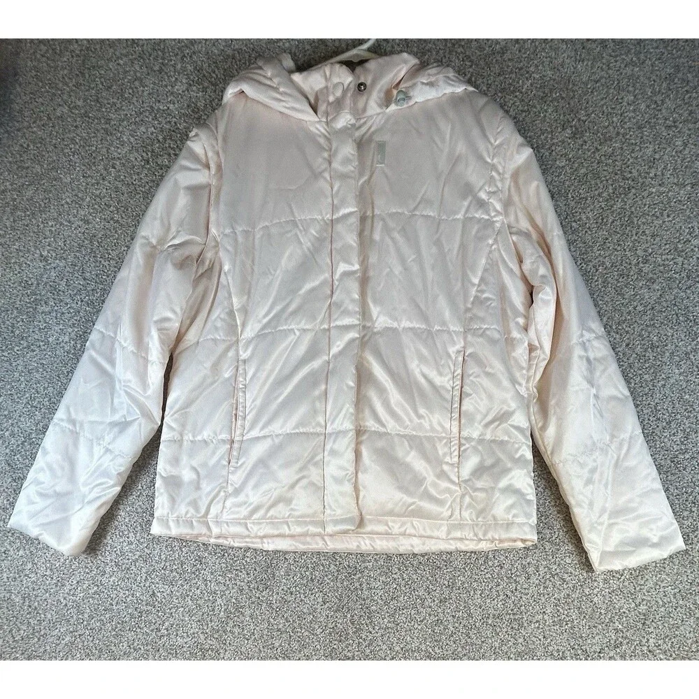 Nike Puffer‎ Jacket Vest Size 16/18 XL Youth Pink Removable Sleeves